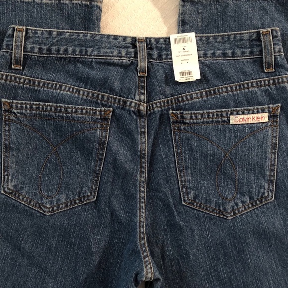 Calvin Klein Slim Boot Cut Denim Jeans 32 inseam - Picture 3 of 6